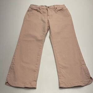 GAP Women's Cropped Jeans in Light Pink